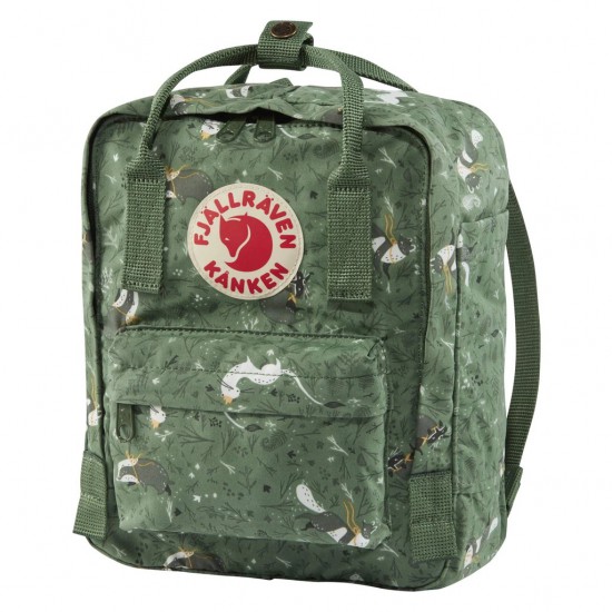 Fjallraven Kanken Art Mini Green Fable Backpacks Fjallraven Kanken Art Mini Green Fable Backpacks